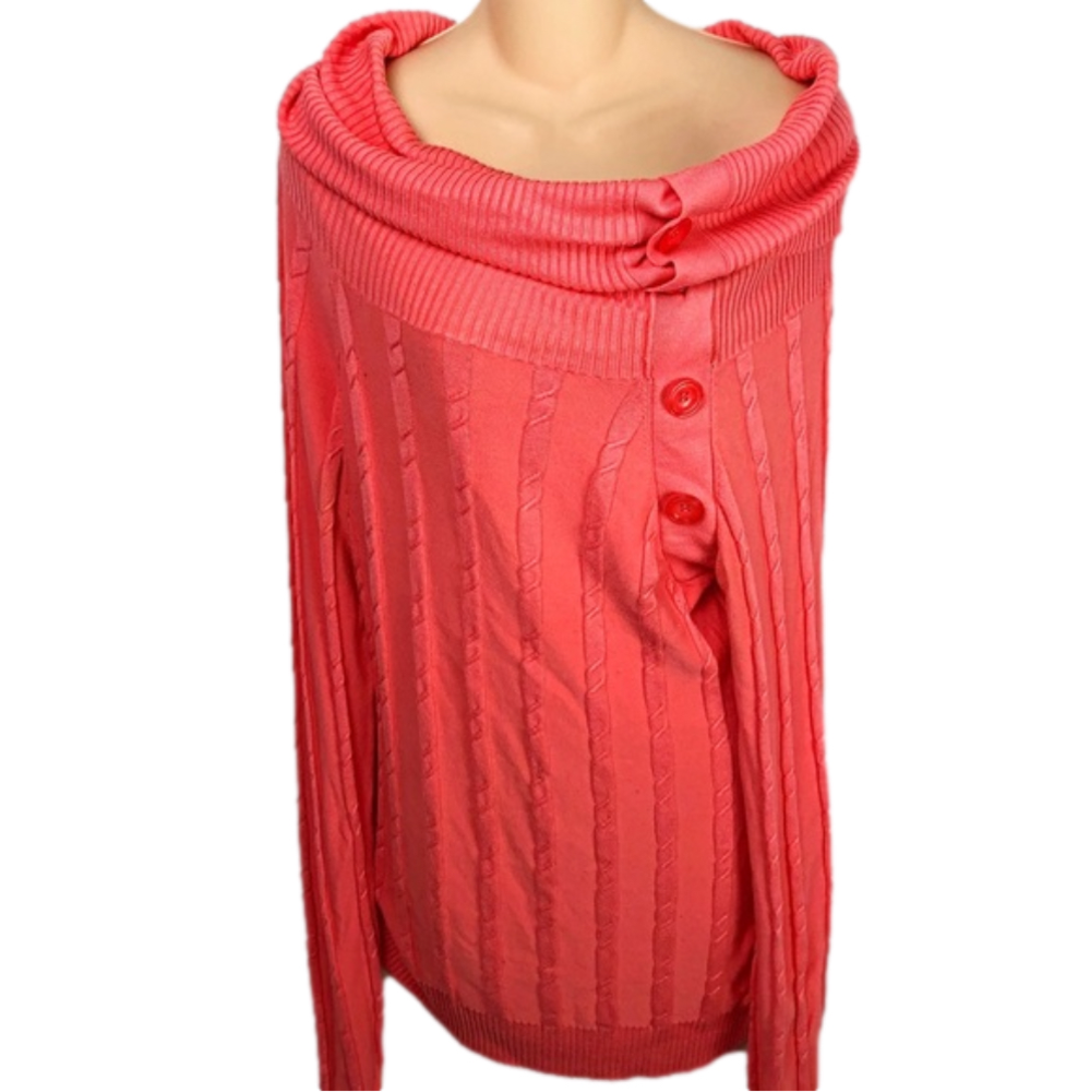 GUESS Salmon Colour Long Sleeve Top